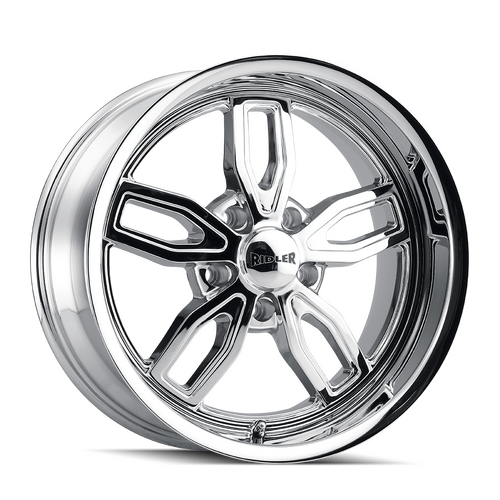 Ridler 608 Wheel, Chrome, Chrome, 20X10, 5-120.65 Bolt Circle, 5.5 Backspace, 72.62 Bore, Each