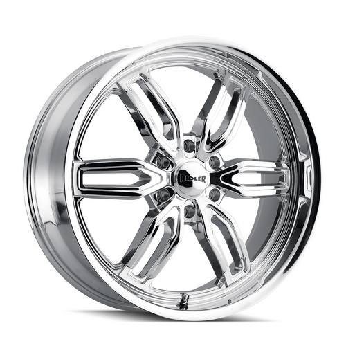 Ridler 609 Wheel, Chrome, Chrome, 22X9.5, 6-135 Bolt Circle, 6.43110236220472 Backspace, 87.1 Bore, Each