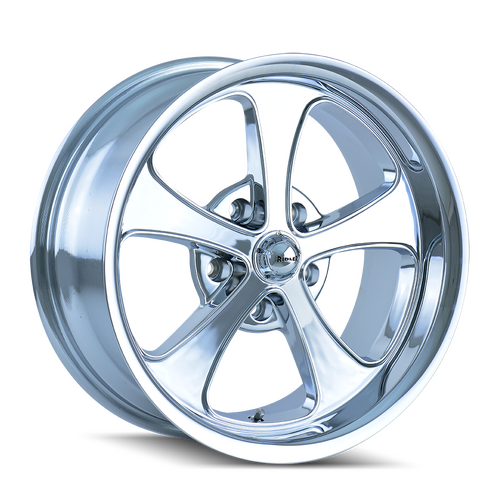 Ridler 645 Wheel, Chrome, Chrome, 20X10, 5-114.3 Bolt Circle, 5.5 Backspace, 83.82 Bore, Each