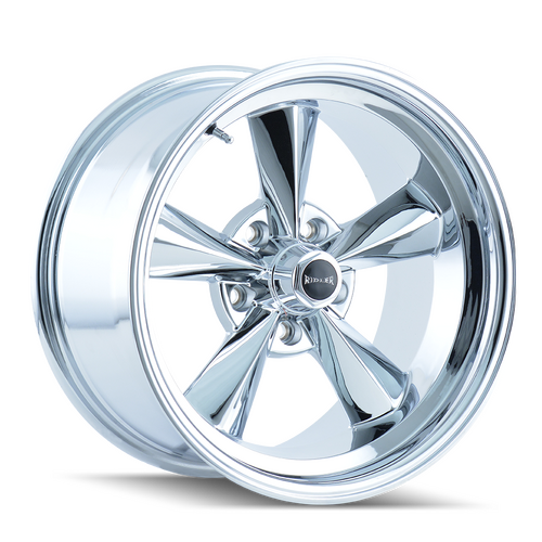 Ridler 675 Wheel, Chrome, Chrome, 17X7, 5-120.65 Bolt Circle, 4 Backspace, 83.82 Bore, Each