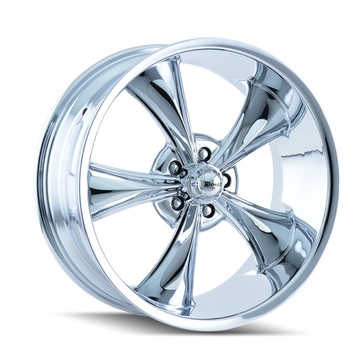 Ridler 695 Wheel, Chrome, Chrome, 22X10.5, 5-120.65 Bolt Circle, 5.75 Backspace, 83.82 Bore, Each