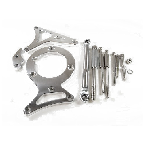 RPC Bracket, Aluminium Polished SB Ford 5.0Lt, Alternator & Power Steer Kit 