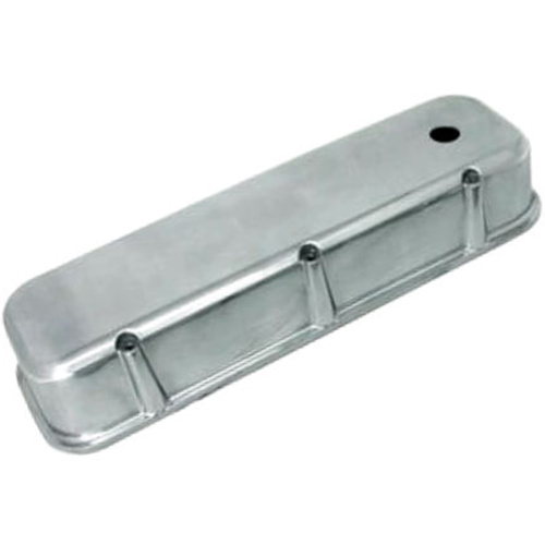 RPC Valve Covers Cast Aluminium BB Chevrolet, Ball Milled Chrome, Pair 