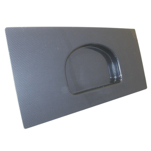 Racepak Mounting Panel, IQ3 Mount, Plastic, Carbon Fiber Look, Each