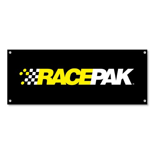 Racepak Banner, 72in. x 30in., Plastic, Each