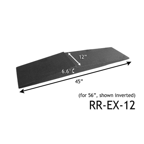 RACERAMPS Ramp X-Tenders for 56'' Service Ramps Composite Foam Black 45 in. Length 12 in. Width Pair