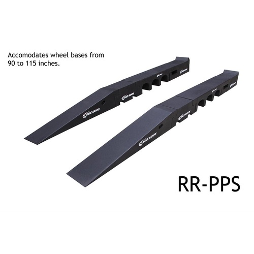 RACERAMPS Ramp Portable Pit Stop Composite Foam Black 221 in. Length 16 in. Width Kit