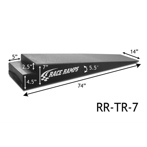 RACERAMPS Trailer Ramps 74 in. Length 7 in. Height 1-Piece Design Pair