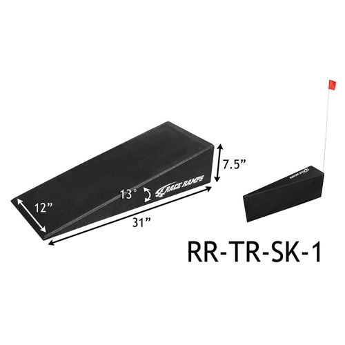 RACERAMPS Trailer Ramps Composite Foam Black 8000 lb. Capacity 31.0 in. Length 12 in. Width 7.5 in. Height Each