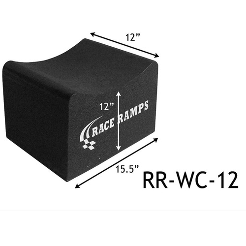 RACERAMPS Wheel Cribs 15.75 in. x 12 in. x 12 in Composite Foam Black Pair