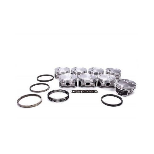 RaceTec Piston & Ring Set AutoTec, LS 15deg , Inverted Dome/Milled Dish, Oversize, 4.125 Bore, 4.000 Stroke, kit