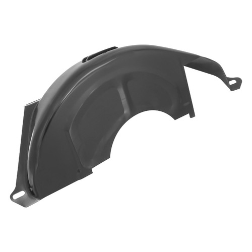 RTS Transmission Flexplate, Converter, Dust Cover, Steel, Black Powdercoated, Chev, TH350, TH400, 700R4