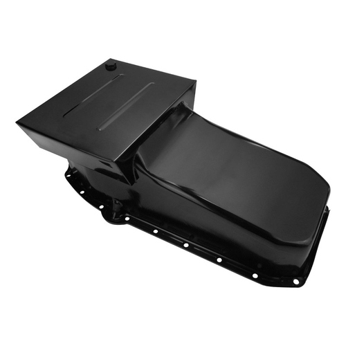 RTS Oil Pan, SB Chev, 427 Stroker, Steel, Black, Windage Tray, Crank Scraper, Suit HQ-WB Holden, Each