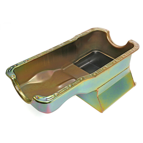 RTS Oil Pan Sump, Steel Zinc Finish, Super Pan Drag Race 6.5lt, SB For Ford 289, 302W