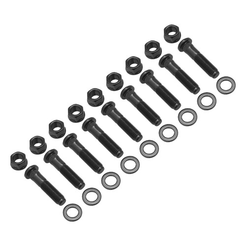 RTS/ARP Diff Housing Stud Kit, Diff Centre Studs, Chromoly, Black Oxide, For Ford 8 inch, 9 inch, Set of 10 Includes Nuts & Washers