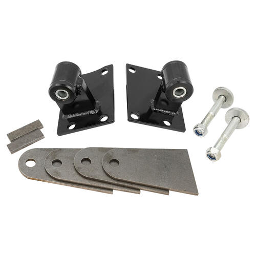 RTS Power Mount, Engine Mount, DIY Engine Swap Ford 4.0L Barra, Universal, Black Polyurethane , Set