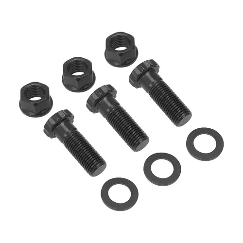 RTS/ARP 7/16 UNF Torque Converter Bolt With Nut & Washer Kit, 1.250" UHL, 8740 Chromoly, Set Of 3