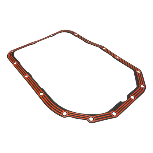 RTS Transmission Pan Gasket, GM 4L80E 4L85, Red Silicone Bead w/Steel Core, LubeLocker Style, 1.25mm Thick, Each