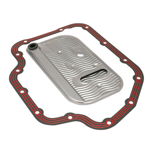 RTS Transmission Filter Service Kit, GM TH400, Filter, Pan Gasket, Silicone Bead w/Steel Core, LubeLocker Style, 1.25mm Thick, Kit
