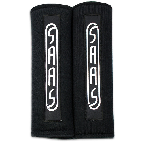 SAAS Shoulder Pads Black Saas Logo 2 in. , Pair