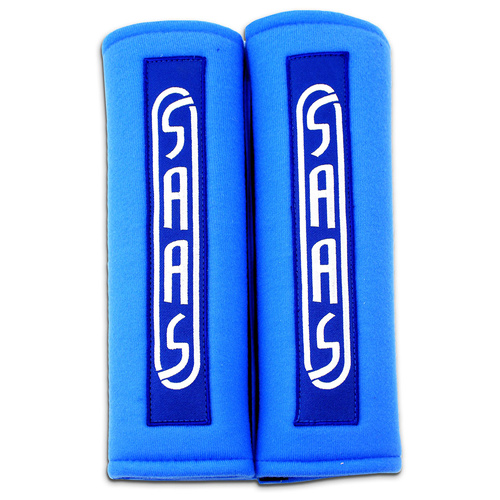 SAAS Shoulder Pads Blue Saas Logo 2 in. , Pair