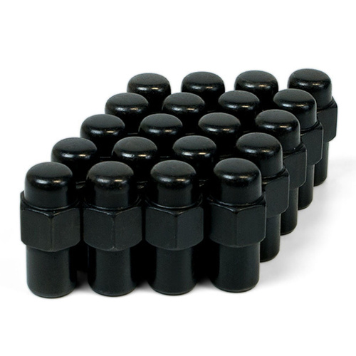 SAAS Wheel Nut, Mag 12 x 1.25 Black 43mm, Each