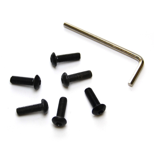 SAAS Boss Kit Black Allen Key Screws x 6 Suit Classic