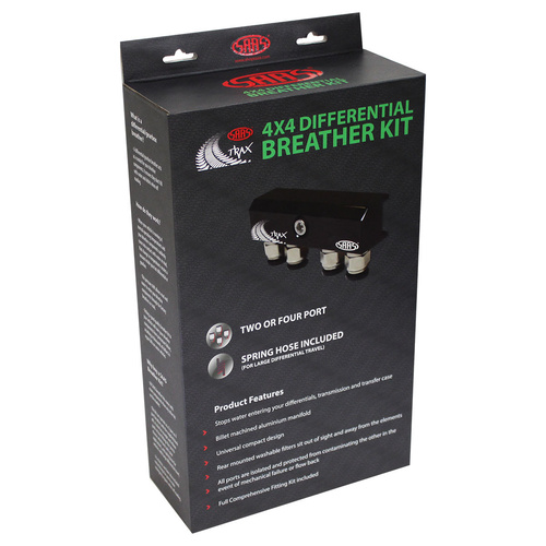 SAAS Diff Breather Kit 4 Port For Toyota, For Nissan, Holdon, Mitubishi