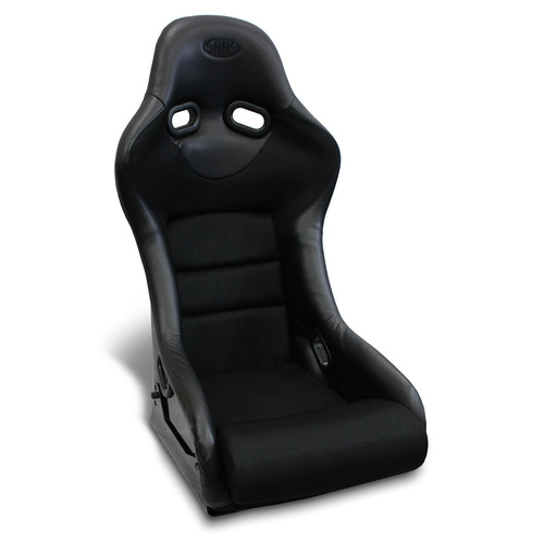SAAS Seat Fixed Back Rallypro Black Inc L Brackets