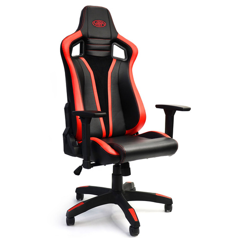 SAAS Chair Gaming Office Black Premium With Red Accents
