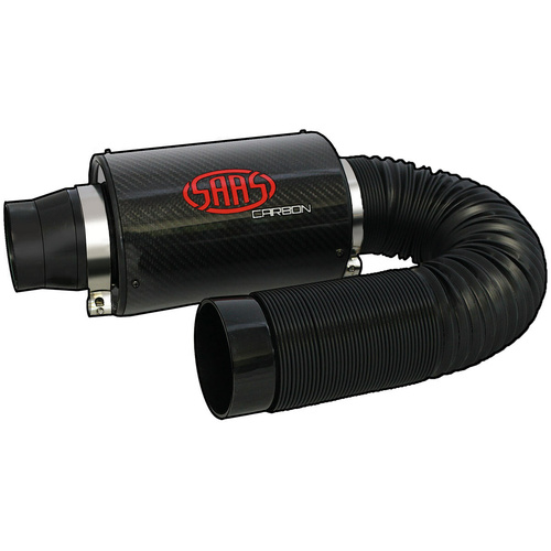 SAAS Carbon Gloss Cold Air Box Filter Kit 76mm Inlet/Outlet