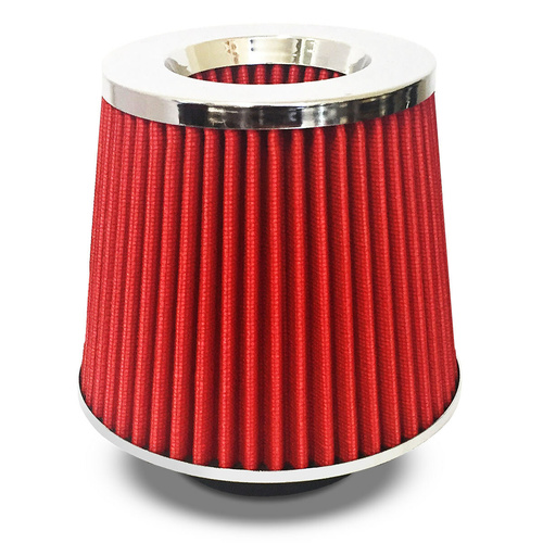 SAAS Pod Filter Red Urethane Chrome Top 76mm, Each