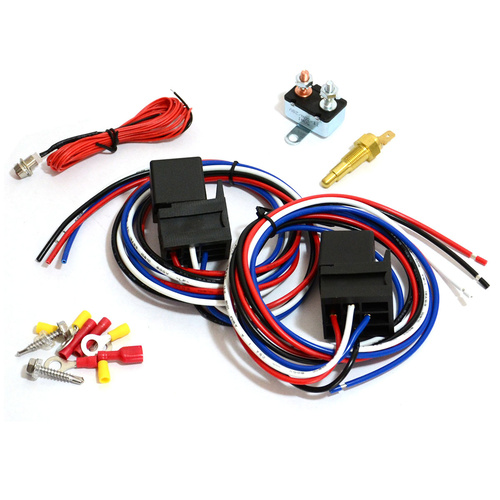 SAAS Electric Thermo Fan Controller Kit On 85° C / Off 76°C 2 Fan