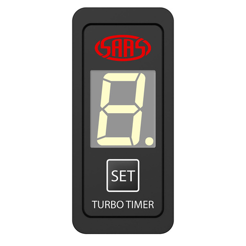 SAAS Turbo Timer Digital Switch Gauge Auto Carling 49 x 23, Each