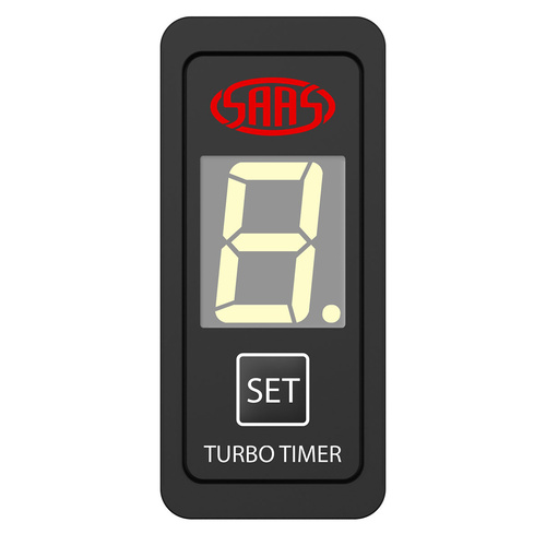 SAAS Turbo Timer Digital Switch Gauge Auto Carling 49 x 23, Each