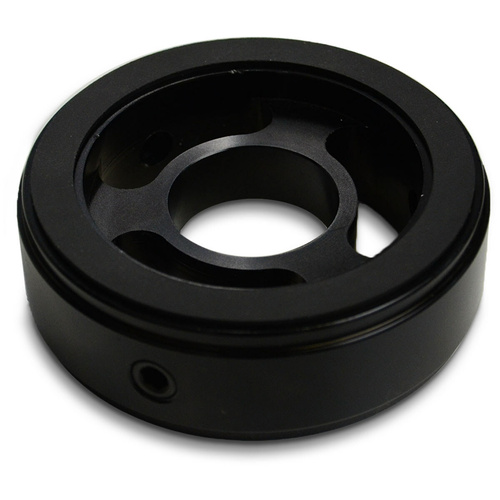 SAAS Oil Filter Sandwich Plate Billet Black 4X4