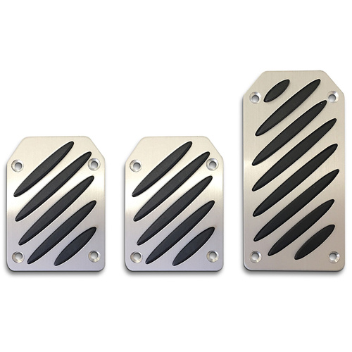 SAAS Pedal Pad Kit – Aluminium Black Slots Manual