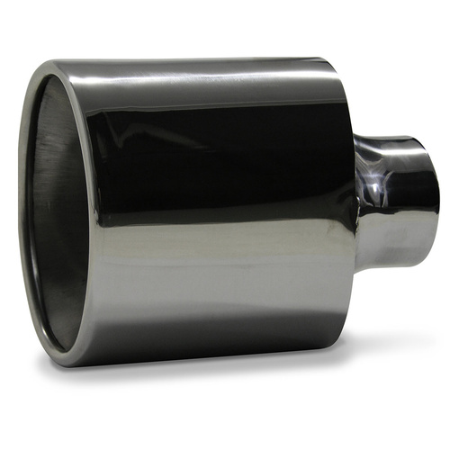 SAAS Stainless Steel Exhaust Tip - VT Straight 57mm, Each