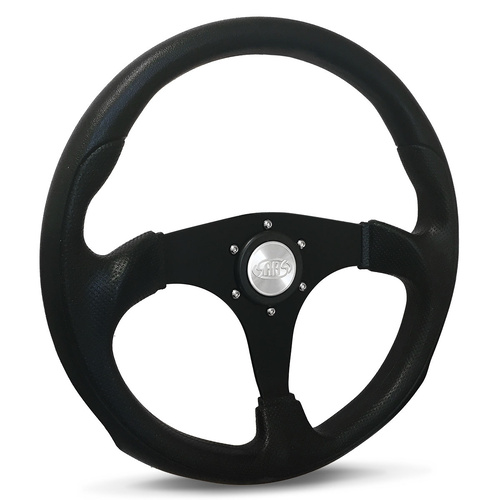 SAAS Steering Wheel Poly 14 in. Octane Black Spoke, Each