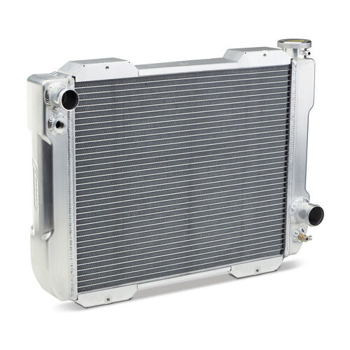 Proform , Radiator System, 1-2-3, Inlet on Driver Side, Outlet on Passenger Side, 17" Core; Single Pass; Manual Transmission