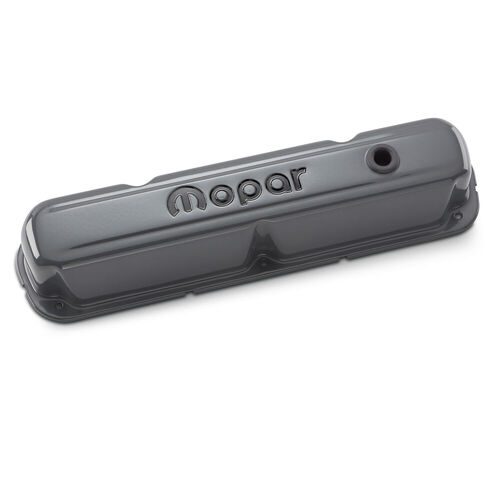 Proform , Mopar Valve Covers MOPAR Emblem, Shark Gray; Tall, Perimeter Bolt; Recessed Emblems