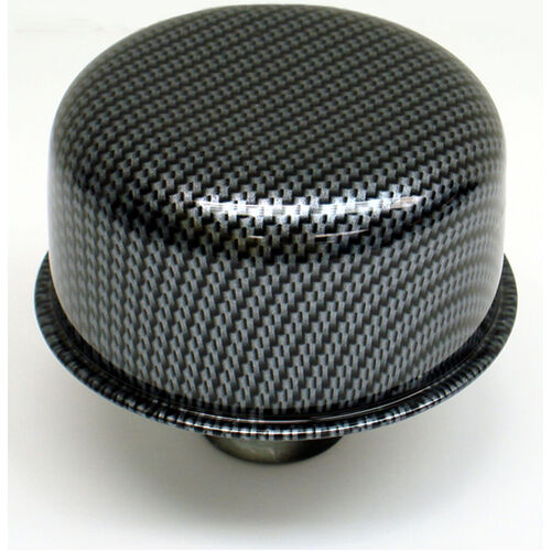 Proform , Push-In Air Breather Cap Carbon-Style, Fits Hole Size 1.25 Inches; 3.04" Diameter