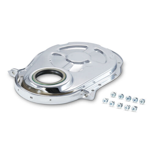 Proform Timing Cover, 1-Piece, Steel, Chrome Plated, 10-Bolt, Each