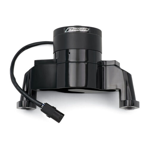 Proform , Chevy Small Block Gen I Black Electric Water Pump, Black Finish, Black Motor Cap; Die-Cast Aluminum