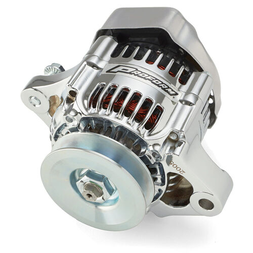 Proform , 50-Amp Mini Alternator Chrome Finish, 1 Wire, Universal; 6 Lbs.