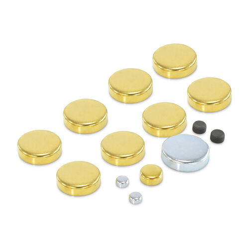 Proform , Brass Freeze Plug Kit , Pontiac 301-455 V8 Engines 1963-1981