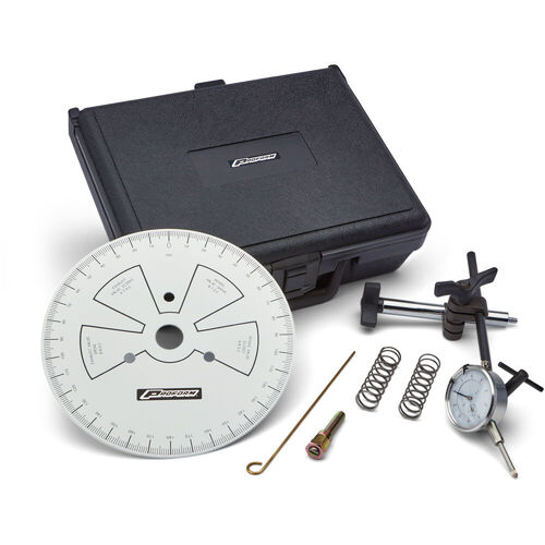 Universal Camshaft Degree Wheel Kit , 9" Wheel w/ Dial Indicator, 2 Check Springs