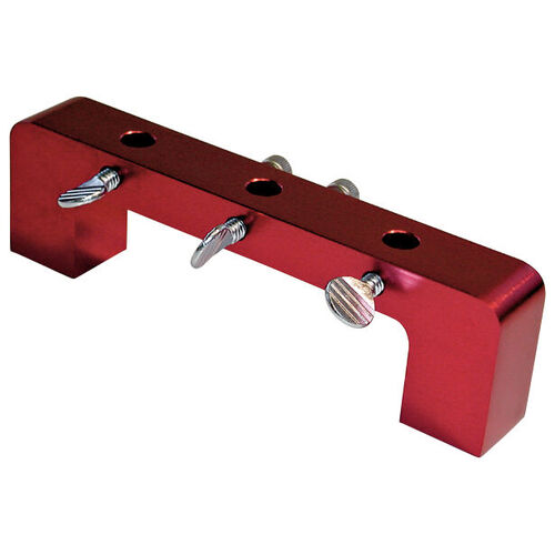 Proform Dial Indicator Stand, Aluminium, Red Anodized, Magnetic Deck Bridge, 4 1/2 in. Bore Span, Each