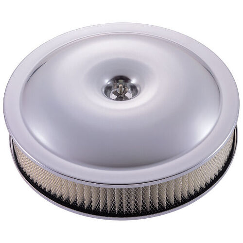 Proform , Super-Light Racing Aluminum Air Cleaner Kit, Clear Anodized; Deep-Recessed Base; No Logos; 14" Dia.