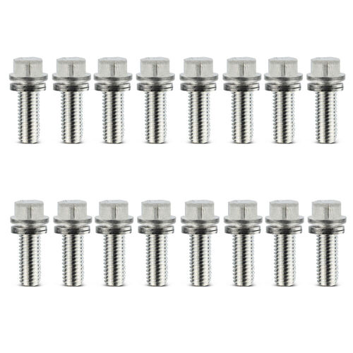 Proform , Wedge-Locking Header Bolts, Nickel Plated Finish; 3/8"-16 Thread Diameter, 3/4" Long